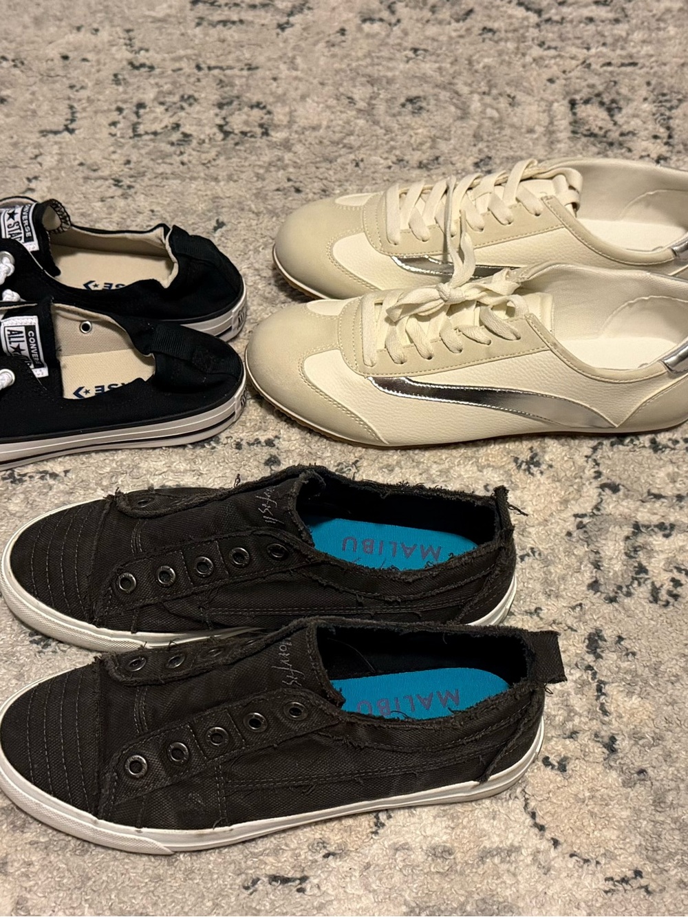 Blowfish Black and White Women’s Low Top Sneakers selling as a lot. Size 10